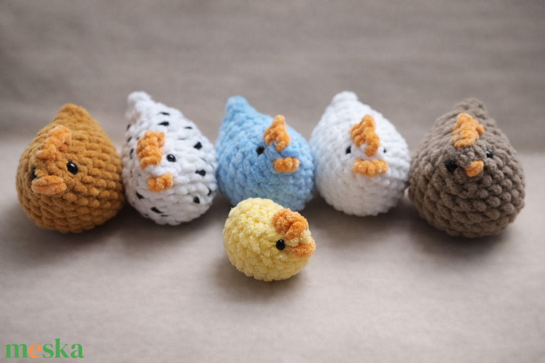 Horgolt puha csibe - játék & sport - plüssállat & játékfigura - más figura - Meska.hu