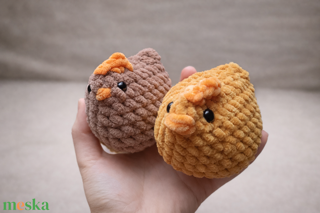 Horgolt puha csibe - játék & sport - plüssállat & játékfigura - más figura - Meska.hu