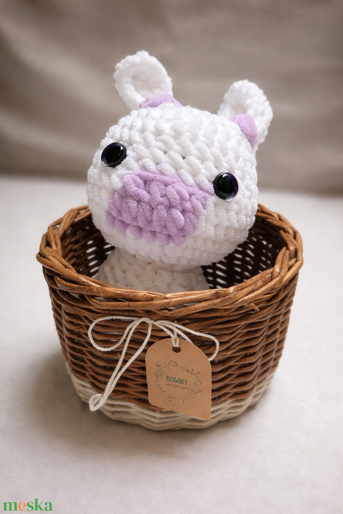 Horgolt boci - játék & sport - plüssállat & játékfigura - boci, tehén - Meska.hu