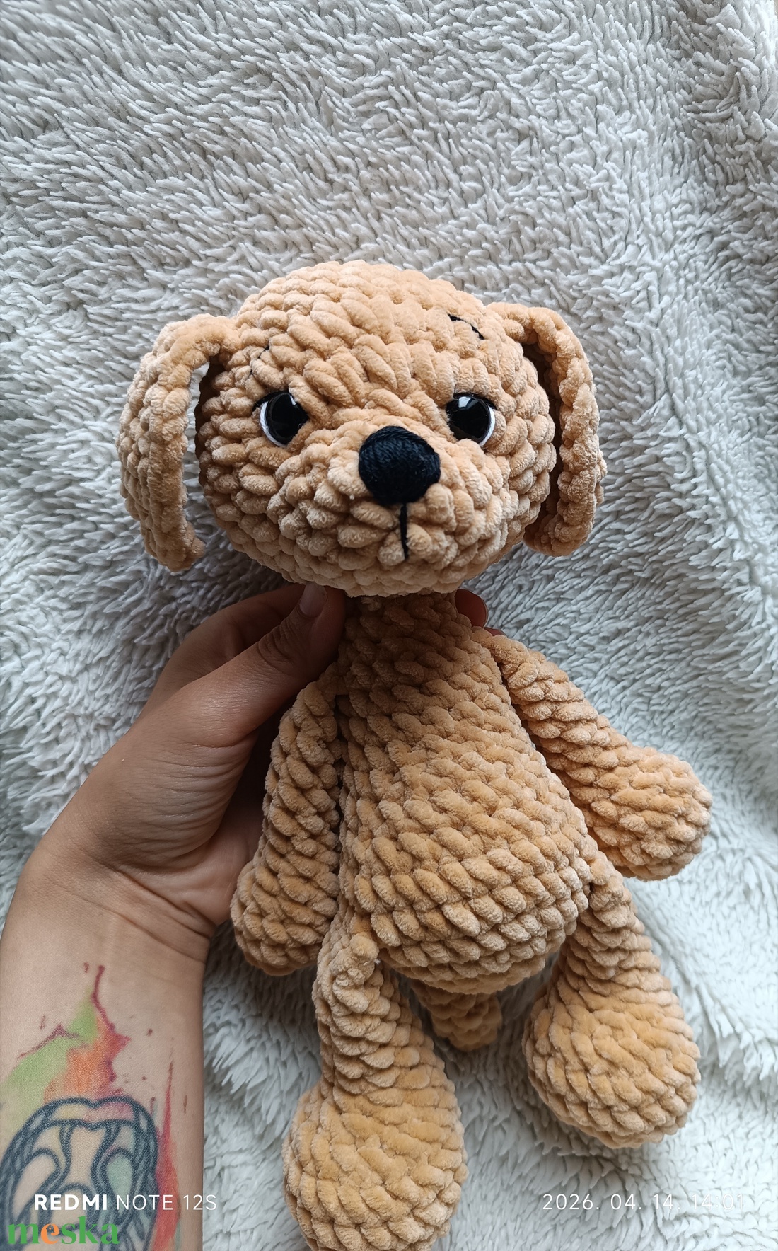 Horgolt kutyus  - játék & sport - plüssállat & játékfigura - kutya - Meska.hu