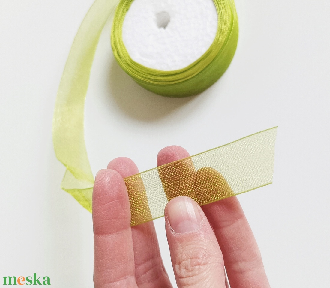 20 mm organza szalag (45 méteres tekercs) - kellékek & szerszámok - rövidáru - szalag, pánt - textilszalag - Meska.hu 20 mm organza szalag (45 méteres tekercs) - kellékek & szerszámok - rövidáru - szalag, pánt - textilszalag - Meska.hu