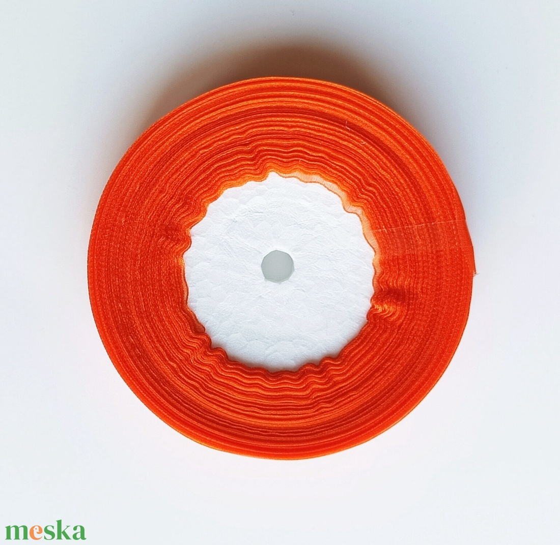 12 mm organza szalag (45 méteres tekercs) - kellékek & szerszámok - rövidáru - szalag, pánt - textilszalag - Meska.hu