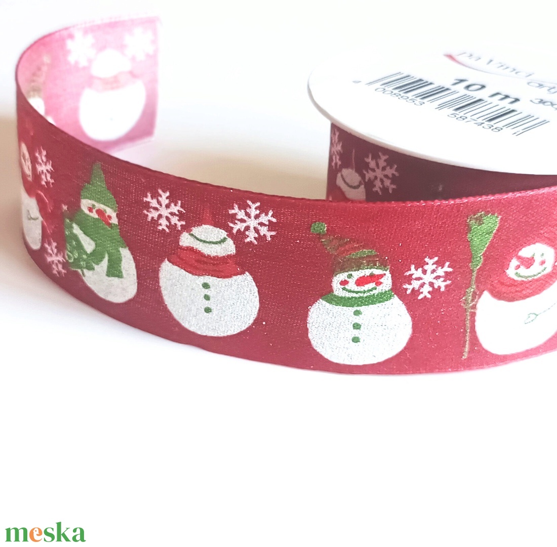4 cm széles hóemberes szalag - kellékek & szerszámok - rövidáru - szalag, pánt - textilszalag - Meska.hu 4 cm széles hóemberes szalag - kellékek & szerszámok - rövidáru - szalag, pánt - textilszalag - Meska.hu