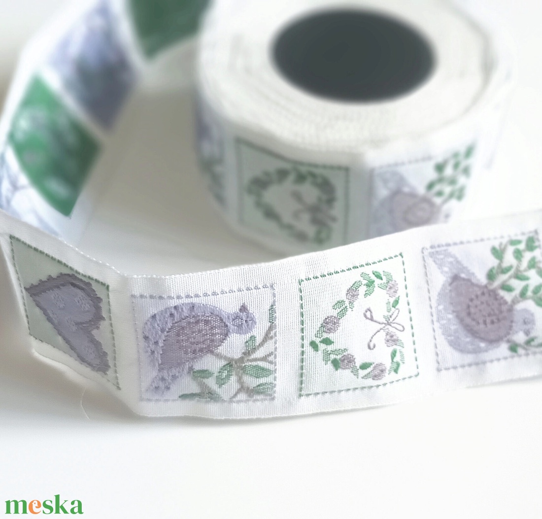 3 cm széles szives szalag  - kellékek & szerszámok - rövidáru - szalag, pánt - textilszalag - Meska.hu