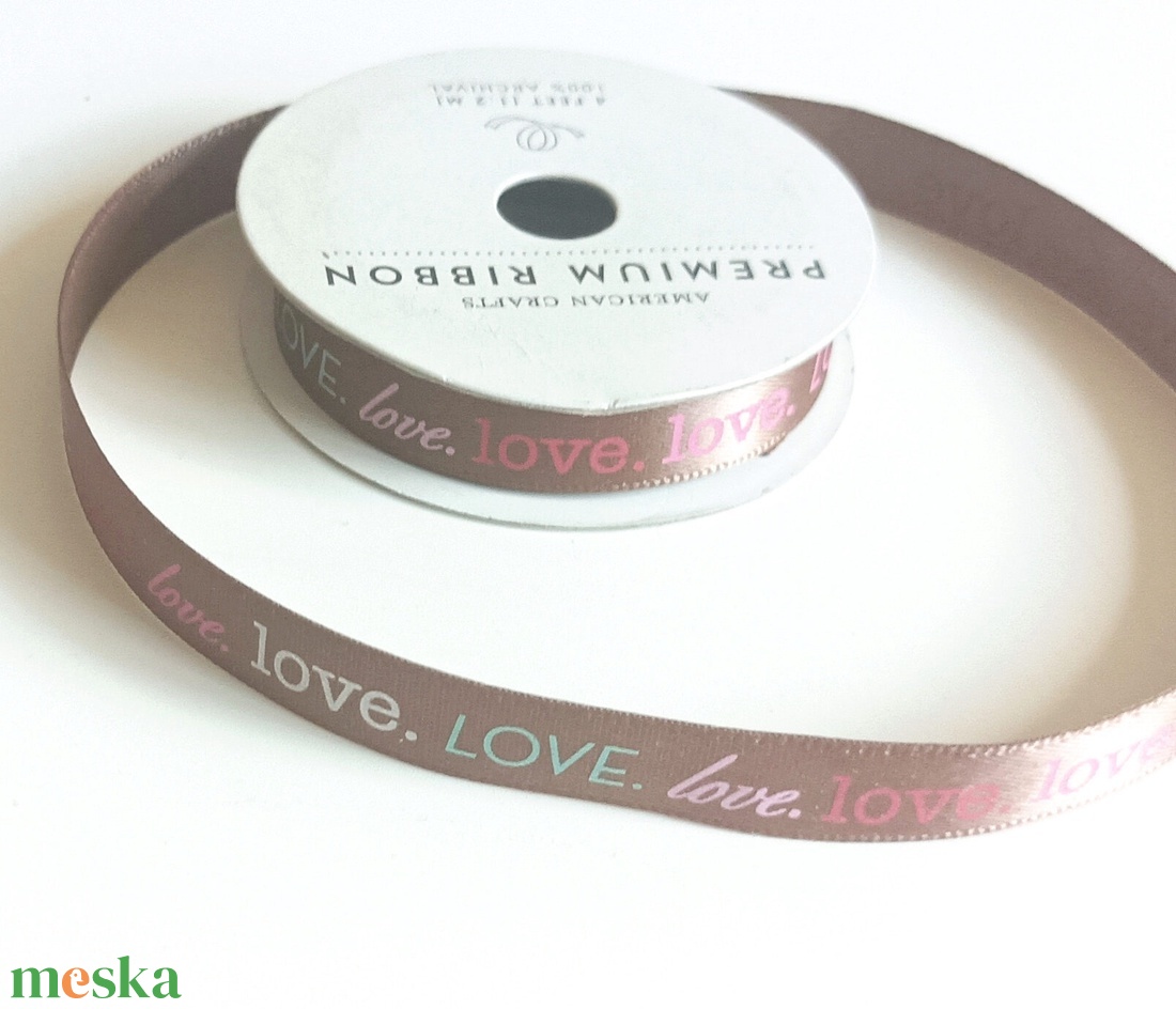 Love szöveges szalag 9 mm széles - kellékek & szerszámok - rövidáru - szalag, pánt - szatén szalag - Meska.hu Love szöveges szalag 9 mm széles - kellékek & szerszámok - rövidáru - szalag, pánt - szatén szalag - Meska.hu