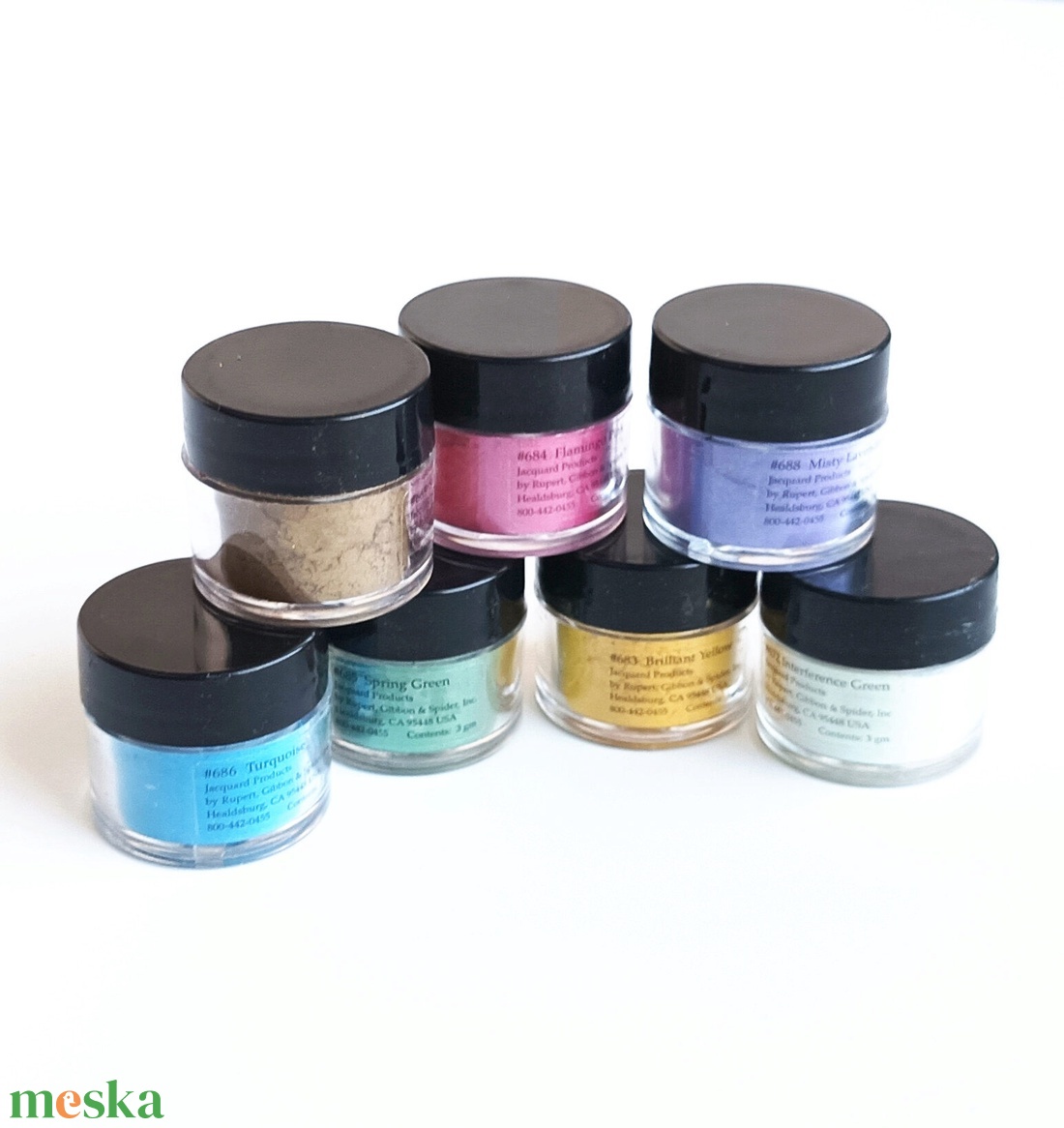 Gyöngyház pigment készlet 7 színű - kellékek & szerszámok - dekorációs kellékek - egyéb kellékek - Meska.hu Gyöngyház pigment készlet 7 színű - kellékek & szerszámok - dekorációs kellékek - egyéb kellékek - Meska.hu