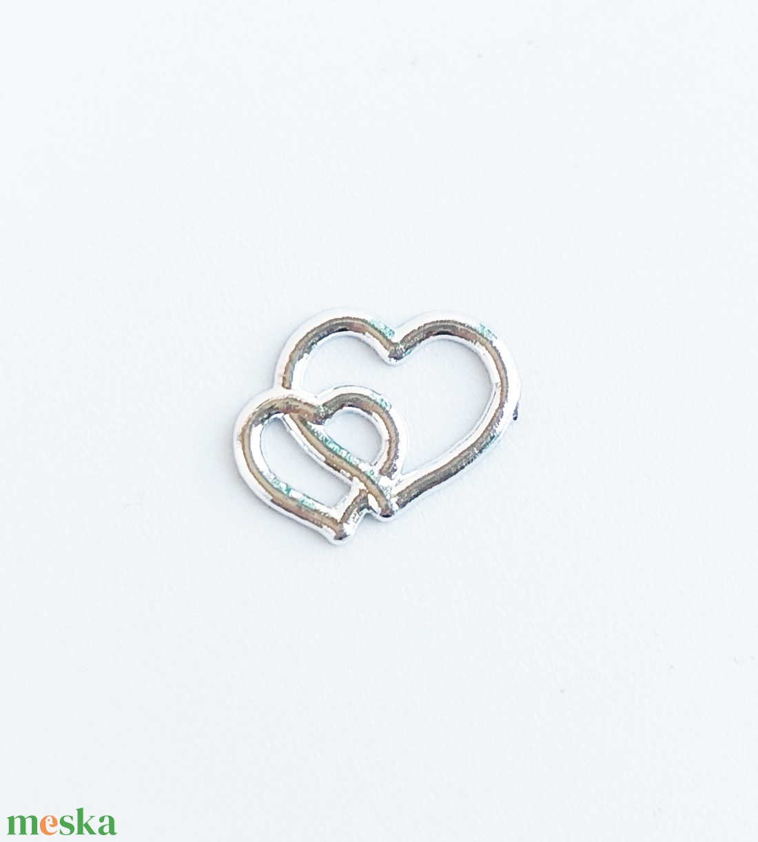Szív mini dupla charm - kellékek & szerszámok - ékszerkellék - charmok - Meska.hu Szív mini dupla charm - kellékek & szerszámok - ékszerkellék - charmok - Meska.hu