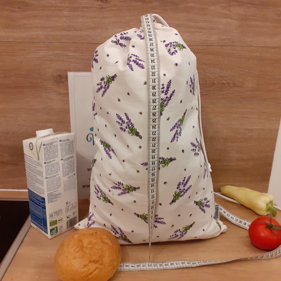 Levendula kenyeres zsák, nagy - táska & tok - bevásárlás & shopper táska - kenyeres zsák - Meska.hu