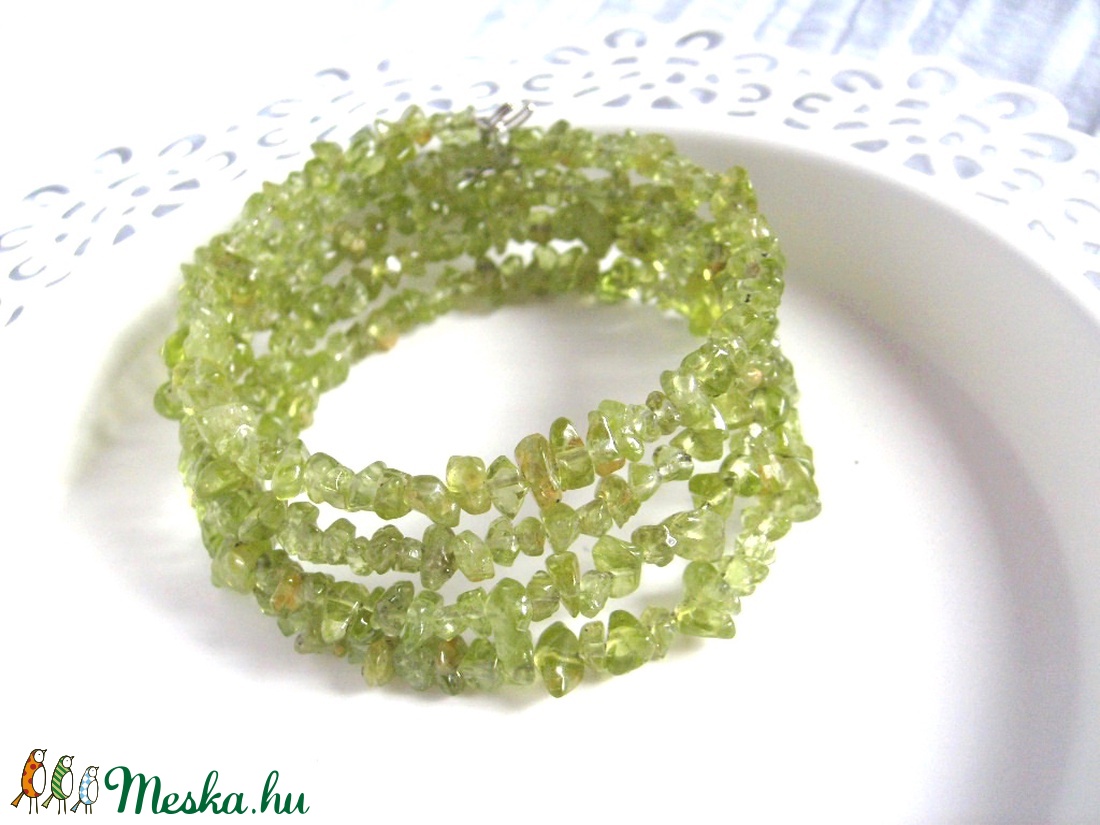 Peridot/olivin memória karkötő - ékszer - karkötő - memóriadrótos karkötő - Meska.hu Peridot/olivin memória karkötő - ékszer - karkötő - memóriadrótos karkötő - Meska.hu