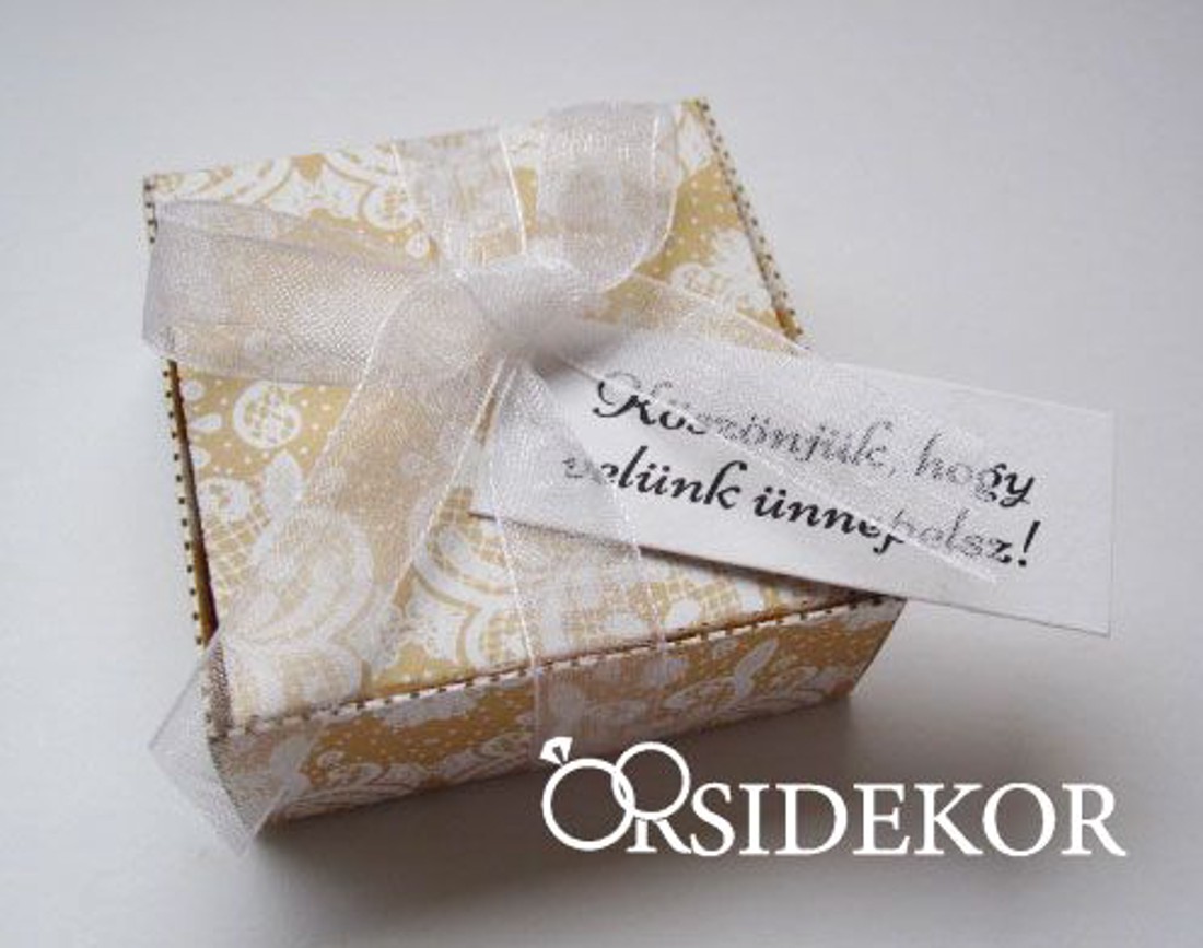 Köszönetajándék-doboz szalaggal - esküvő - emlék & ajándék - köszönőajándék - Meska.hu Köszönetajándék-doboz szalaggal - esküvő - emlék & ajándék - köszönőajándék - Meska.hu