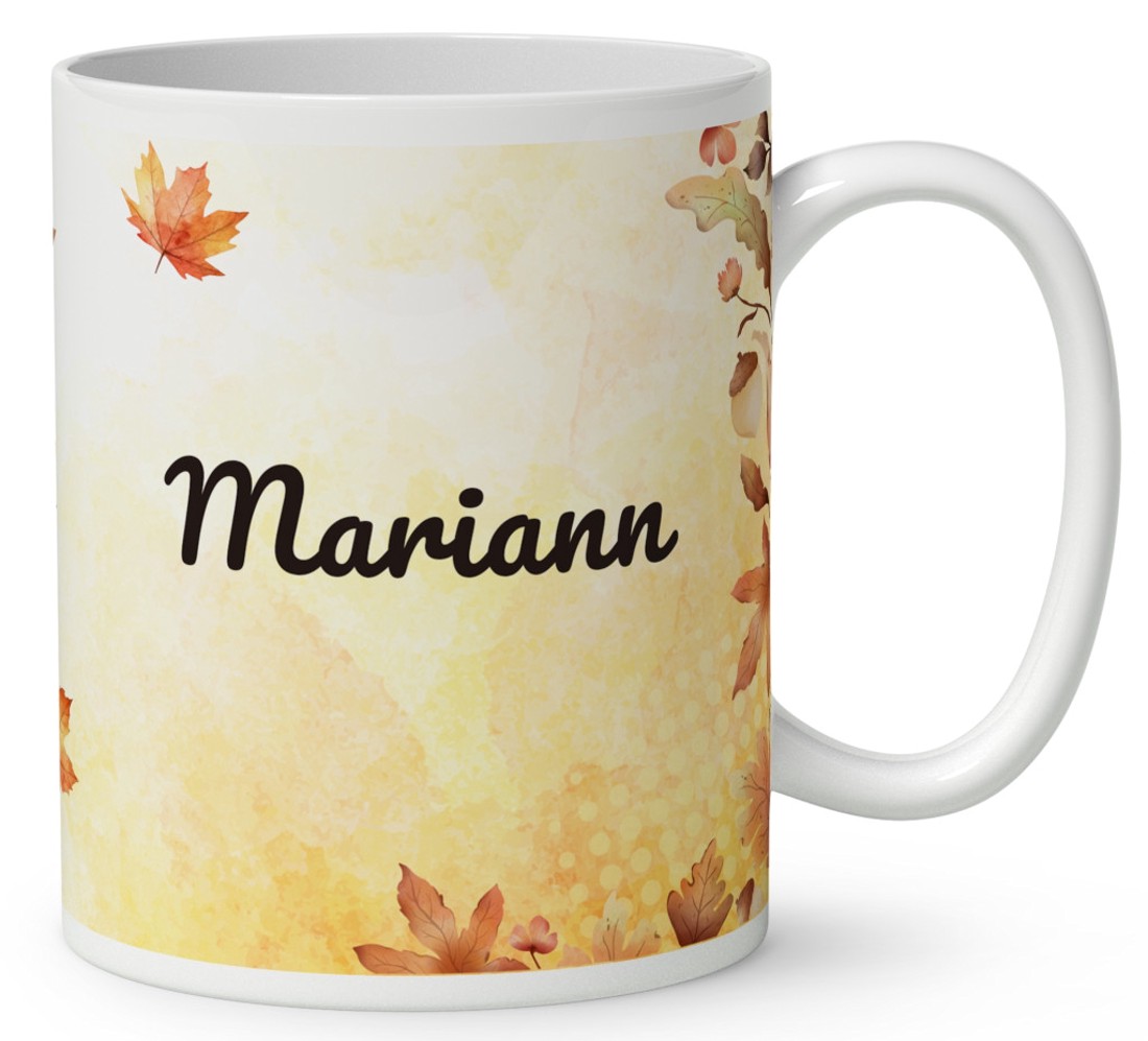 Névvel kérhető - Cuki őszi táncoló kismadár mintás bögre - otthon & életmód - konyhafelszerelés, tálalás - tálalás - bögre & csésze - Meska.hu