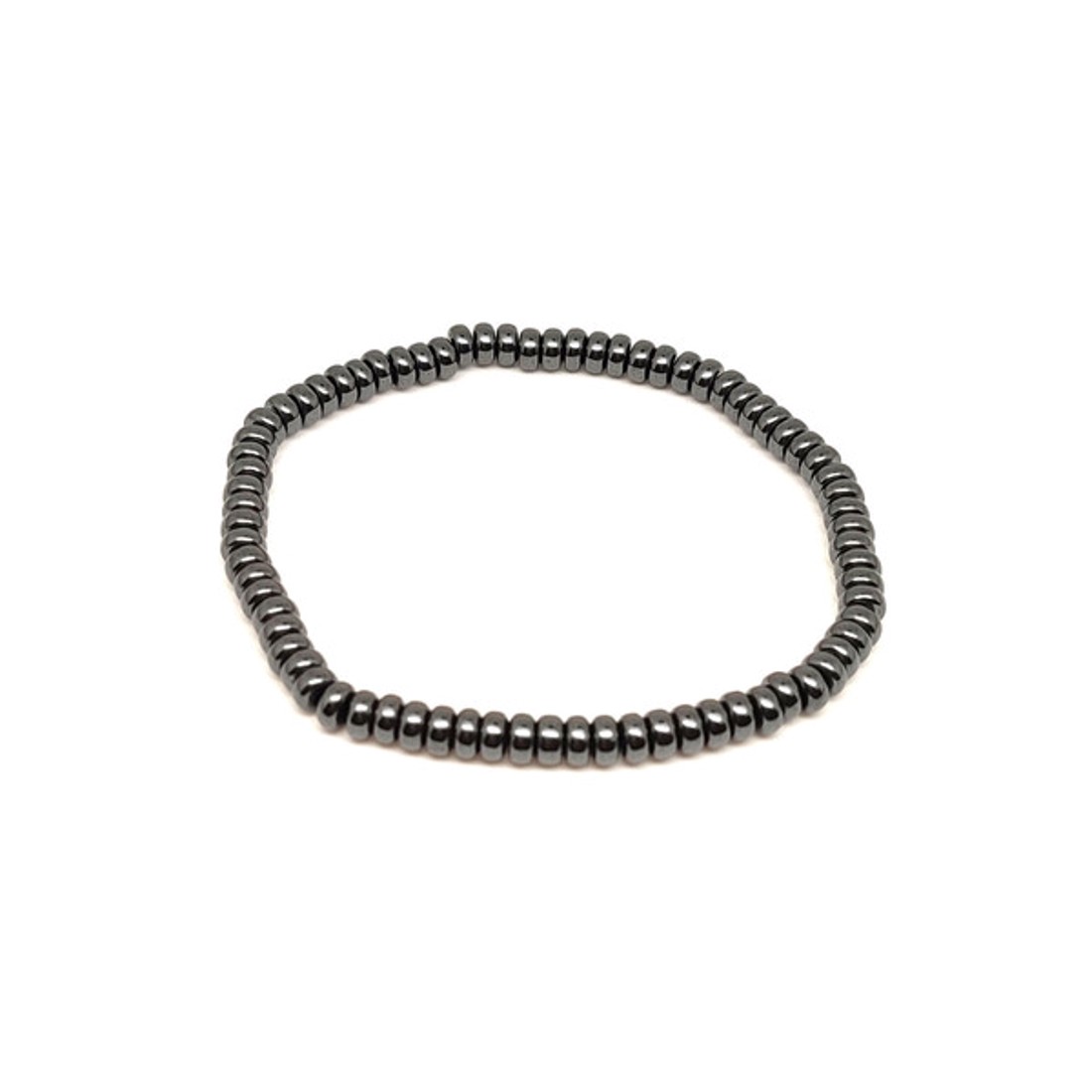 Hematit szürke korong karkötő 4x2mm Ezüstpala - ékszer - karkötő - ásványkarkötő - Meska.hu
