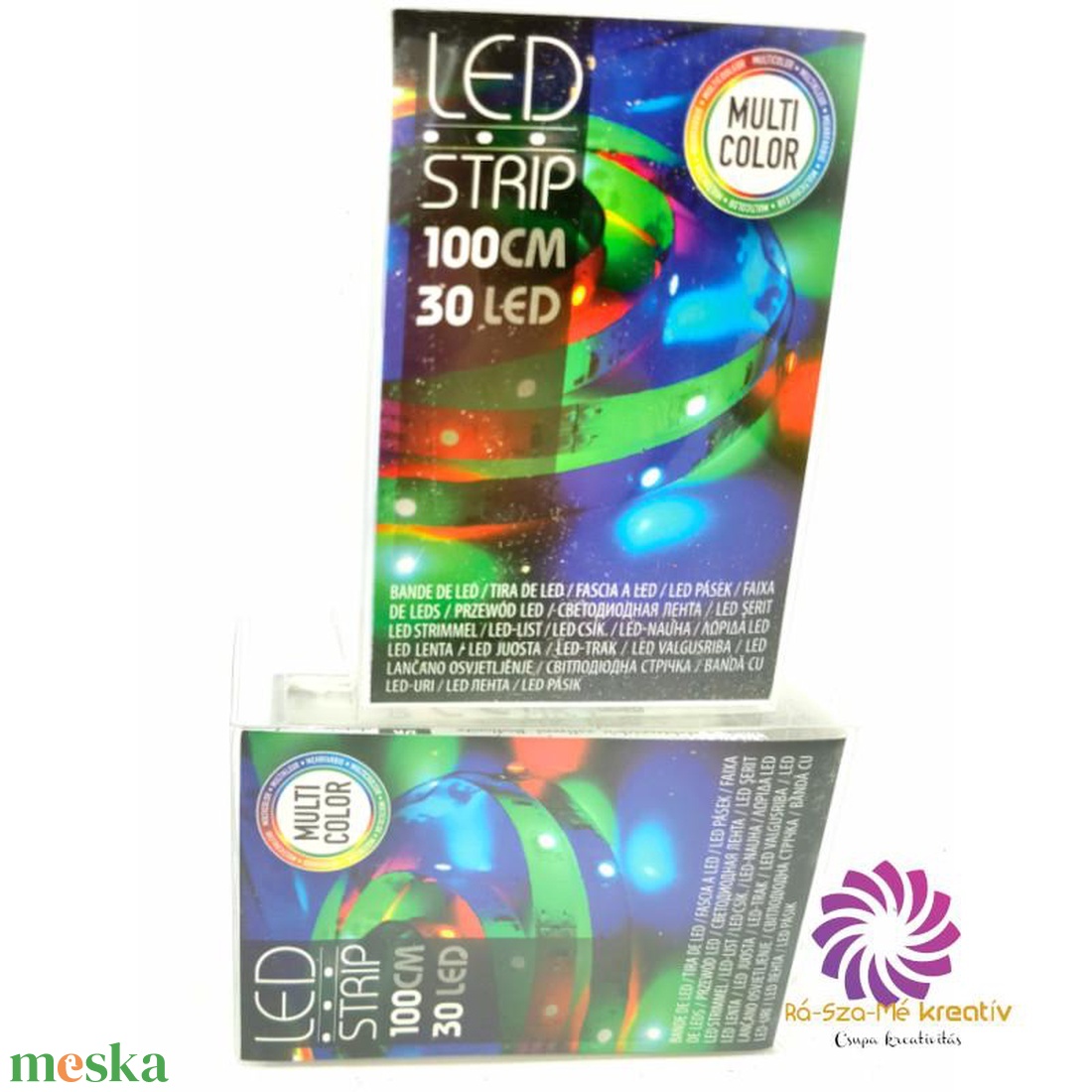 Ledcsík multicolor 100 cm - elem nélküli - kellékek & szerszámok - vegyes alapanyag - egyéb alapanyag - Meska.hu