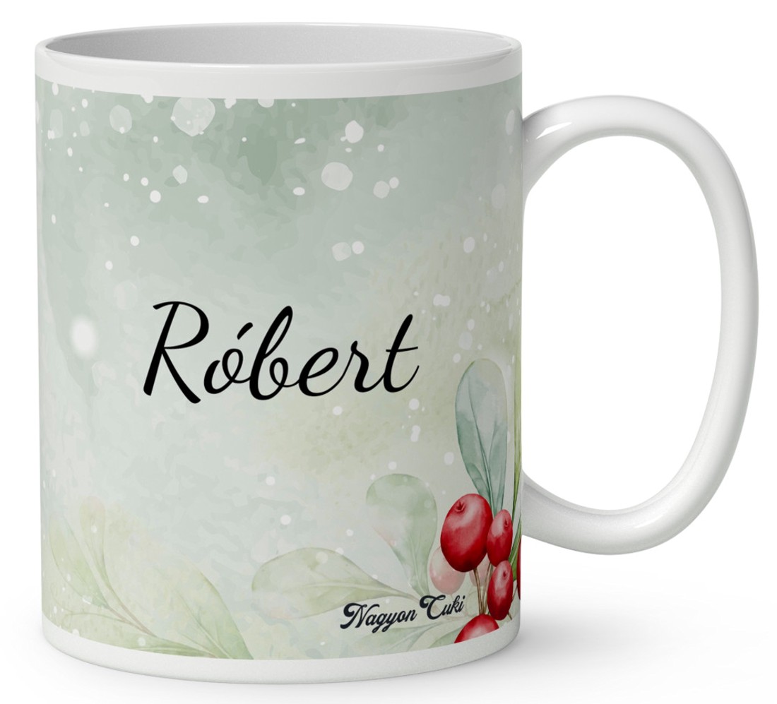 Névvel kérhető - Cuki karácsonyi kacsa sütivel mintás bögre - otthon & életmód - konyhafelszerelés, tálalás - tálalás - bögre & csésze - Meska.hu