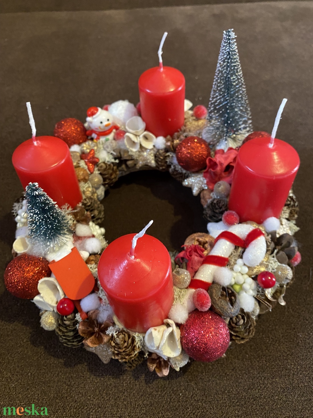 Piros adventi koszorú - karácsony - adventi díszek - adventi koszorú - Meska.hu Piros adventi koszorú - karácsony - adventi díszek - adventi koszorú - Meska.hu