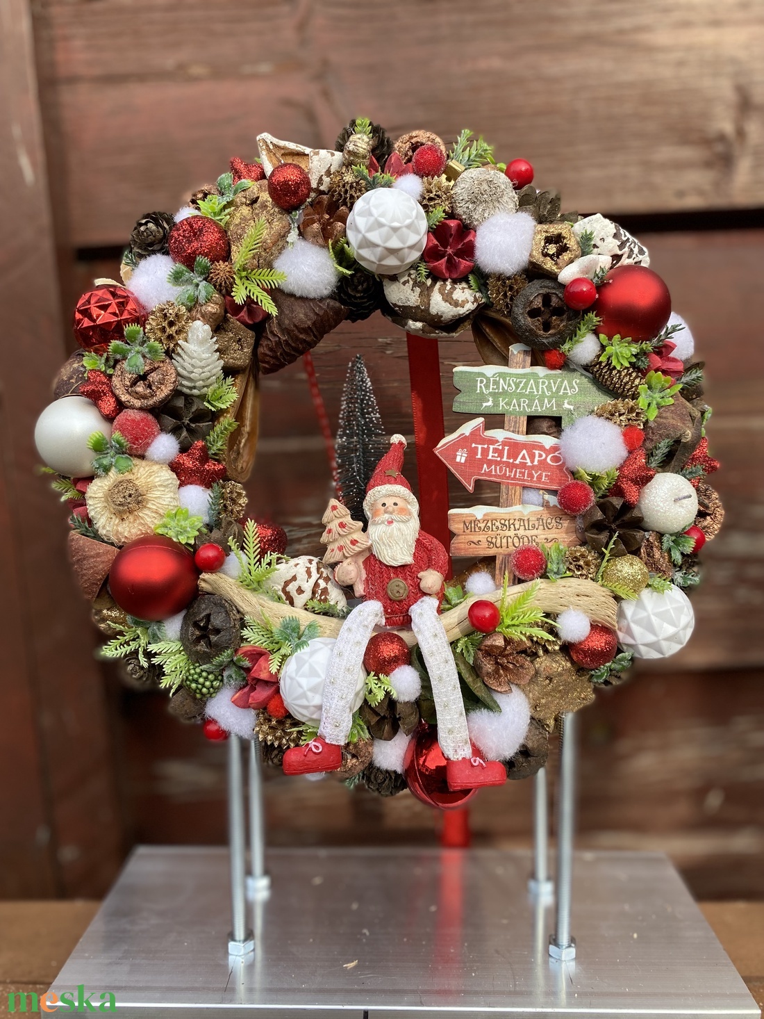 Télapós adventi ajtódísz - karácsony - adventi díszek - adventi ajtódísz - Meska.hu Télapós adventi ajtódísz - karácsony - adventi díszek - adventi ajtódísz - Meska.hu