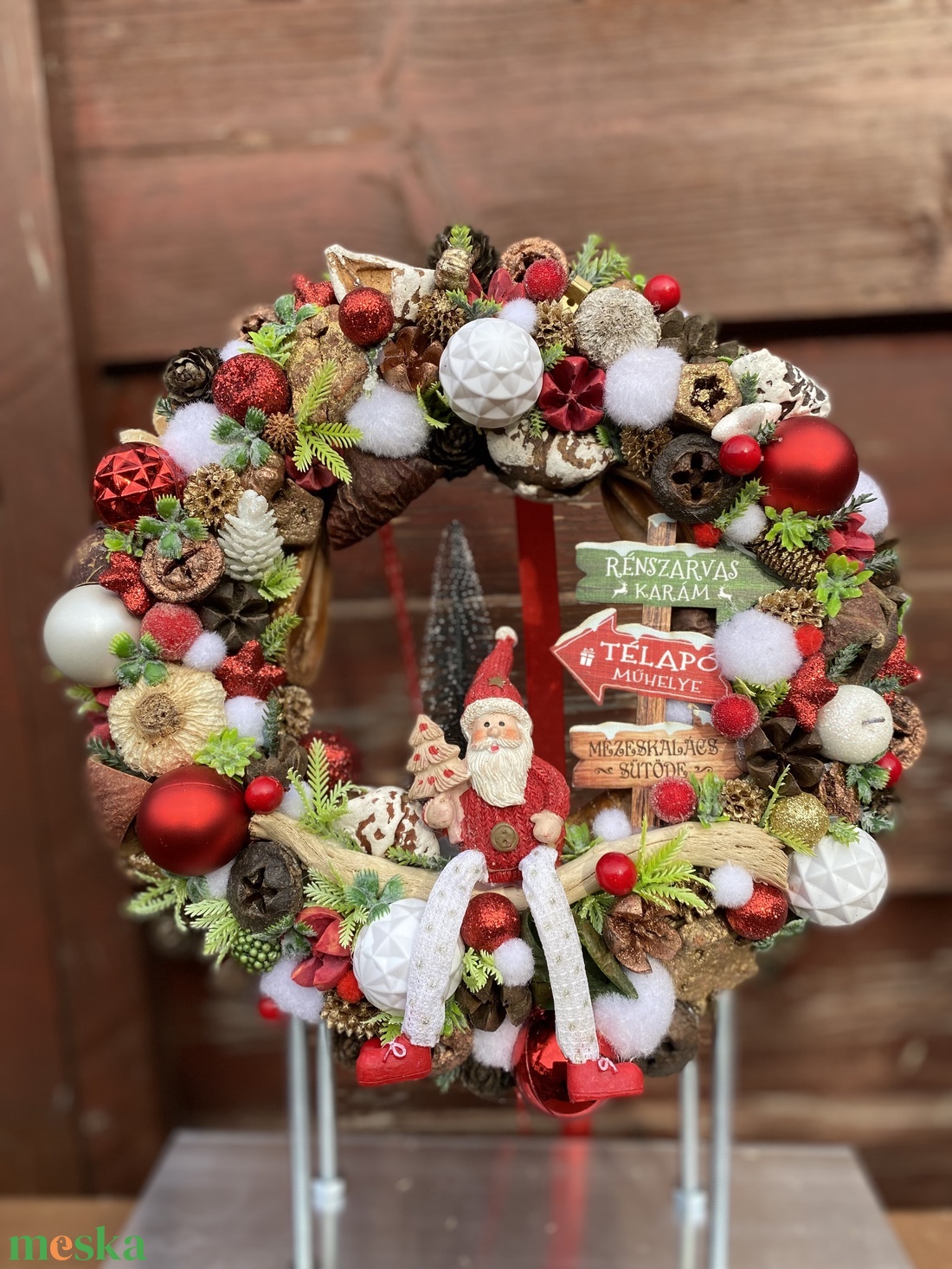 Télapós adventi ajtódísz - karácsony - adventi díszek - adventi ajtódísz - Meska.hu Télapós adventi ajtódísz - karácsony - adventi díszek - adventi ajtódísz - Meska.hu
