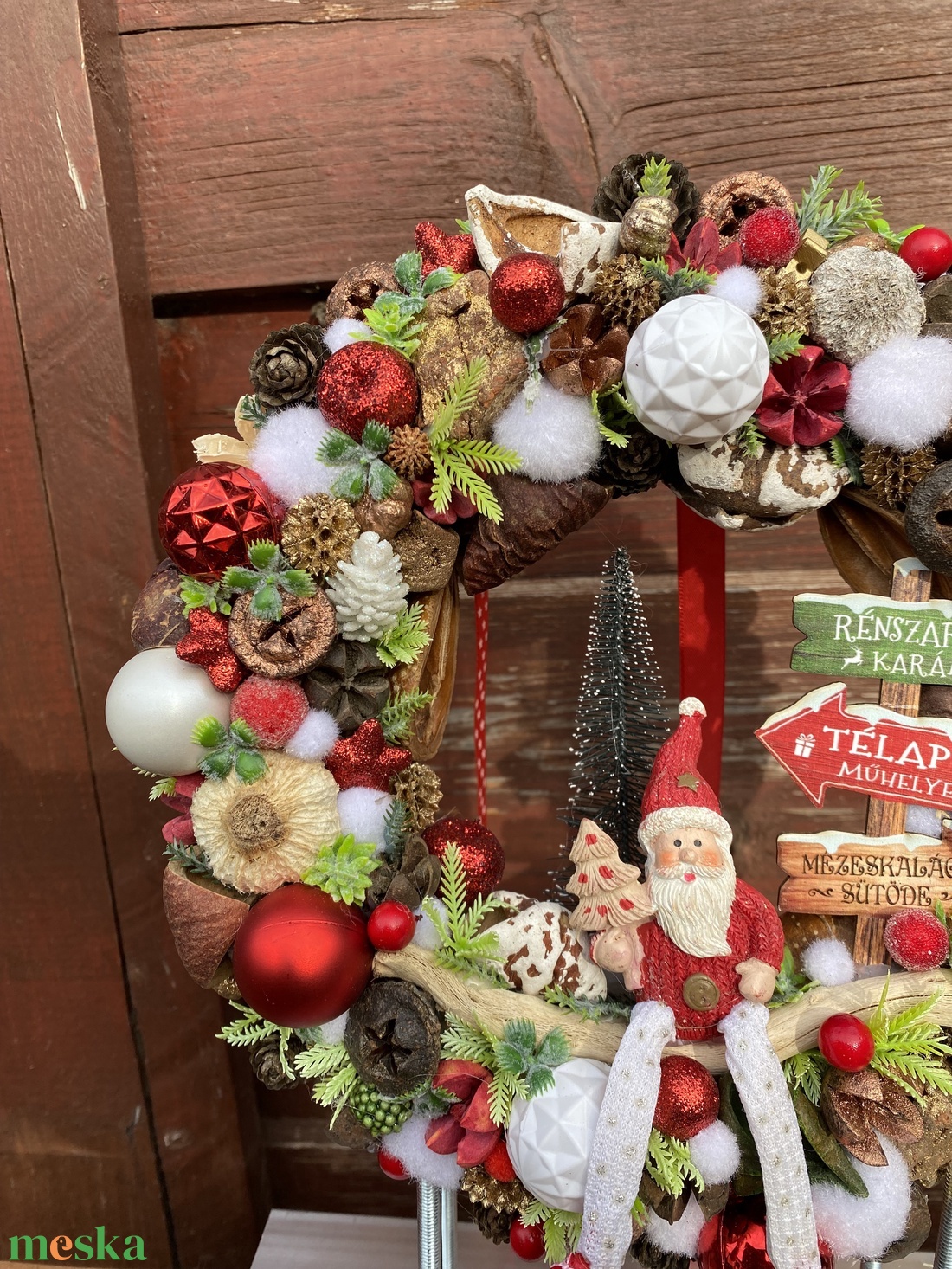 Télapós adventi ajtódísz - karácsony - adventi díszek - adventi ajtódísz - Meska.hu Télapós adventi ajtódísz - karácsony - adventi díszek - adventi ajtódísz - Meska.hu