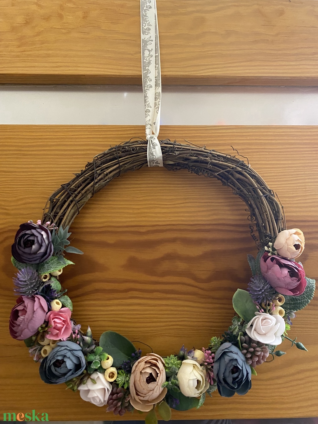 Tavaszi ajtódísz - otthon & életmód - dekoráció - ajtó- és ablak dekoráció - ajtódísz & kopogtató - Meska.hu