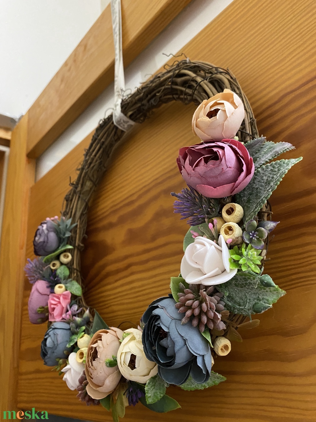 Tavaszi ajtódísz - otthon & életmód - dekoráció - ajtó- és ablak dekoráció - ajtódísz & kopogtató - Meska.hu