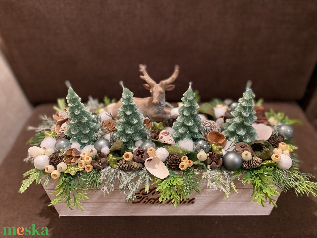 Szarvasos asztaldísz - karácsony - adventi díszek - adventi asztaldísz - Meska.hu Szarvasos asztaldísz - karácsony - adventi díszek - adventi asztaldísz - Meska.hu