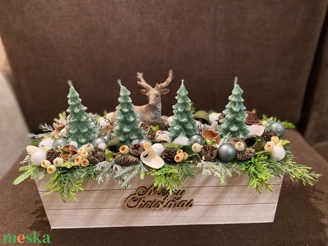 Szarvasos asztaldísz - karácsony - adventi díszek - adventi asztaldísz - Meska.hu Szarvasos asztaldísz - karácsony - adventi díszek - adventi asztaldísz - Meska.hu