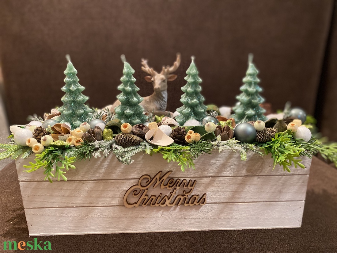 Szarvasos asztaldísz - karácsony - adventi díszek - adventi asztaldísz - Meska.hu Szarvasos asztaldísz - karácsony - adventi díszek - adventi asztaldísz - Meska.hu