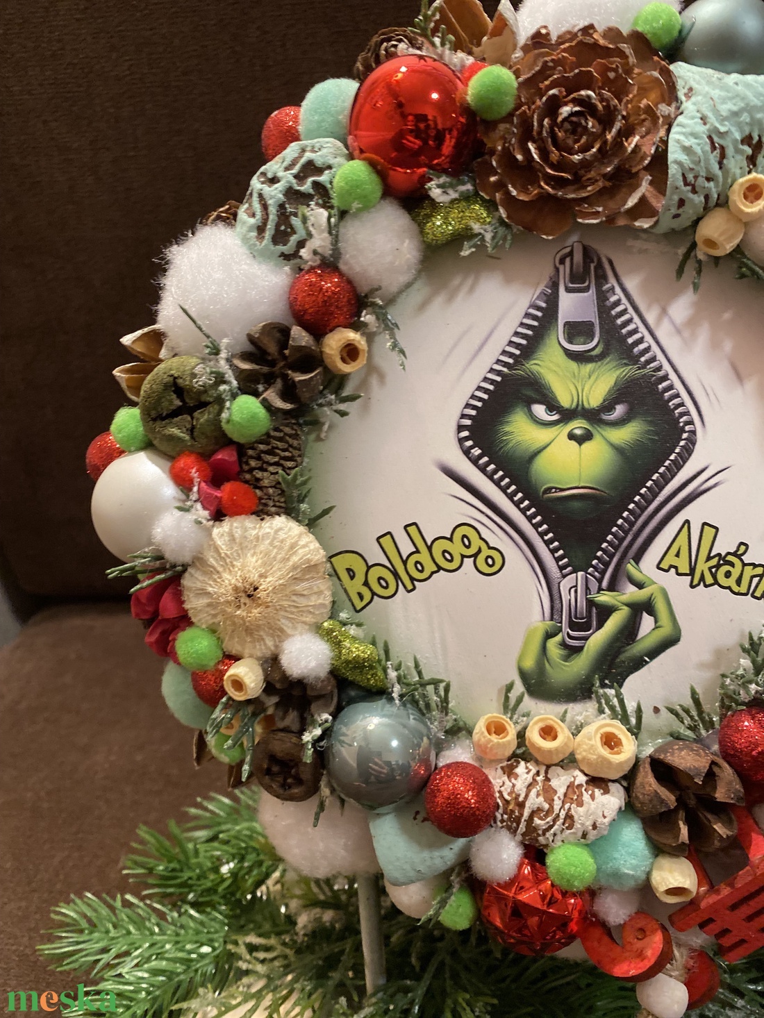 Grincses adventi ajtódísz - karácsony - adventi díszek - adventi ajtódísz - Meska.hu Grincses adventi ajtódísz - karácsony - adventi díszek - adventi ajtódísz - Meska.hu