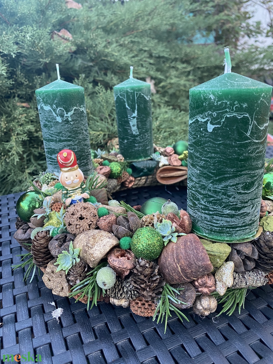 Adventi koszorú - karácsony - adventi díszek - adventi koszorú - Meska.hu