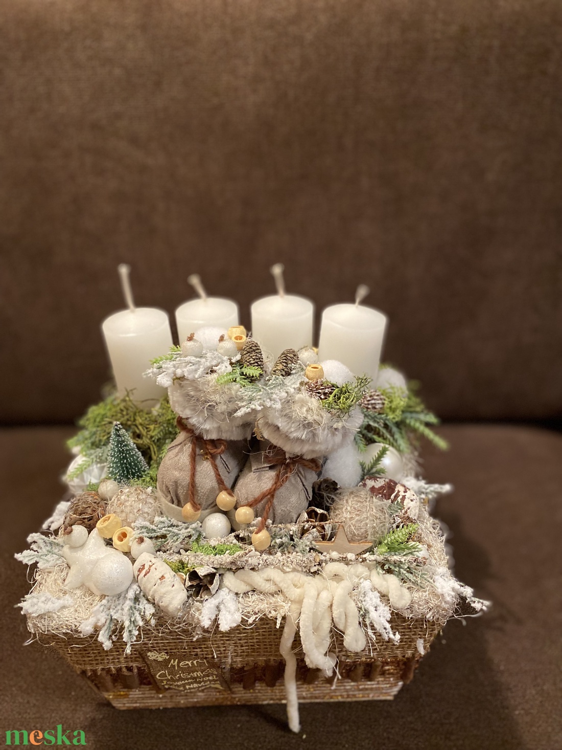 Babacipős adventi asztaldísz - karácsony - adventi díszek - adventi asztaldísz - Meska.hu Babacipős adventi asztaldísz - karácsony - adventi díszek - adventi asztaldísz - Meska.hu