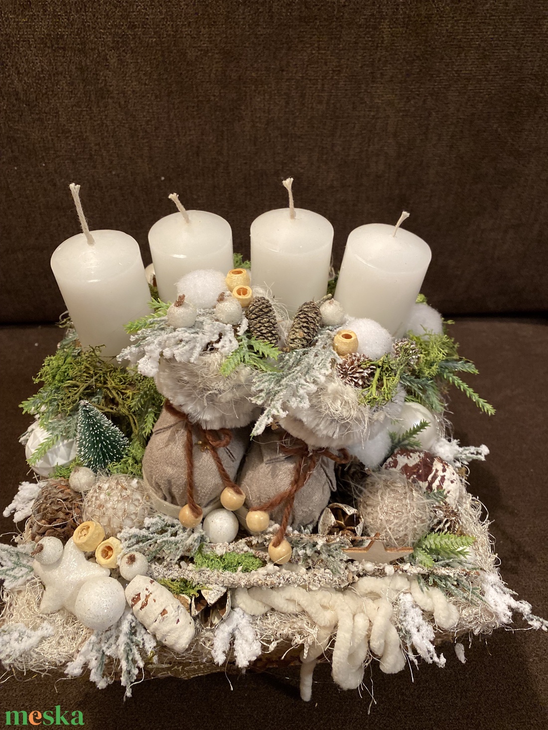 Babacipős adventi asztaldísz - karácsony - adventi díszek - adventi asztaldísz - Meska.hu Babacipős adventi asztaldísz - karácsony - adventi díszek - adventi asztaldísz - Meska.hu