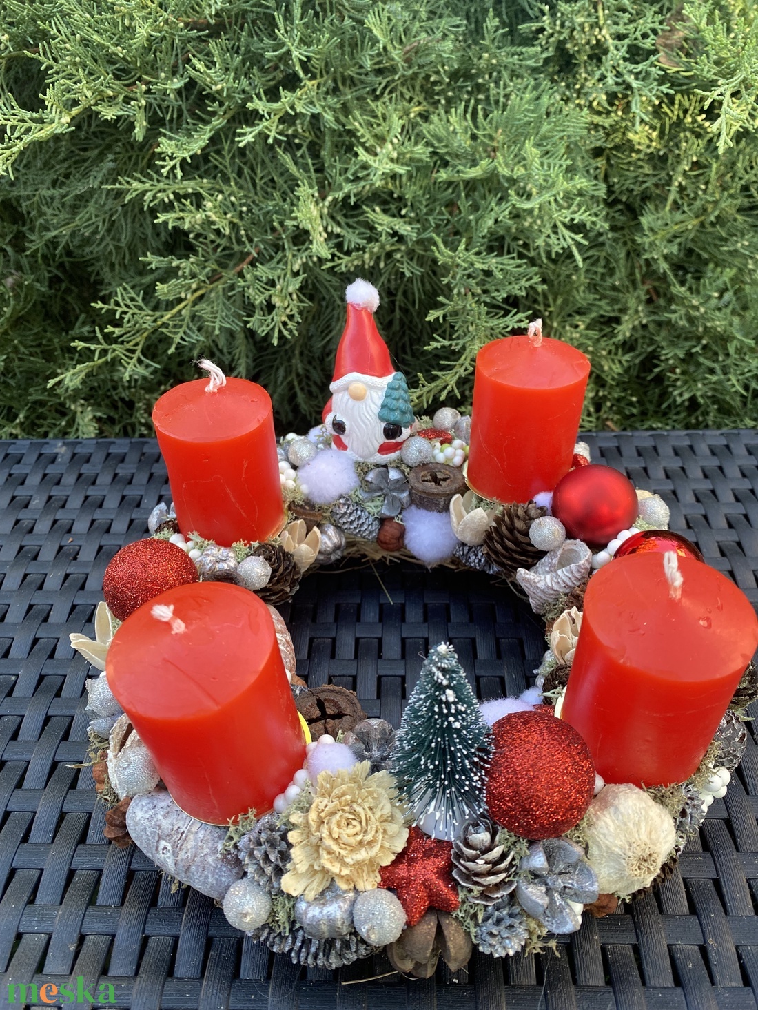 Adventi koszorú - karácsony - adventi díszek - adventi asztaldísz - Meska.hu