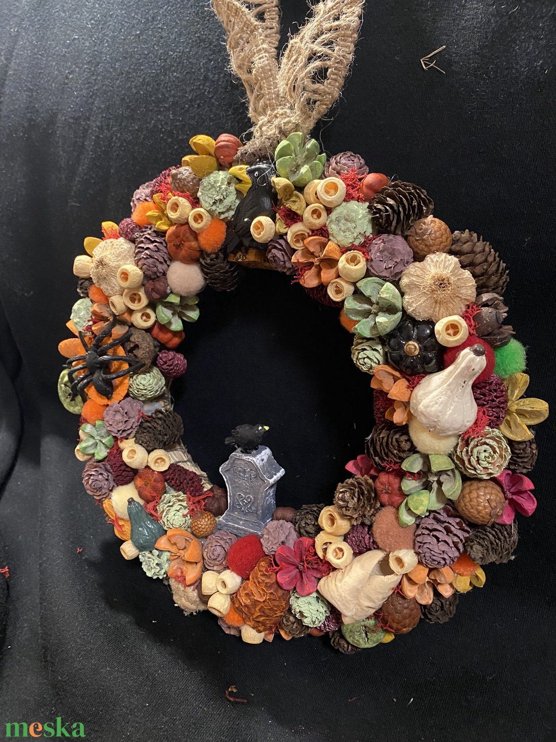 Halloween ajtódísz - otthon & életmód - dekoráció - halloween - halloweeni ajtódíszek és ablakdíszek - Meska.hu