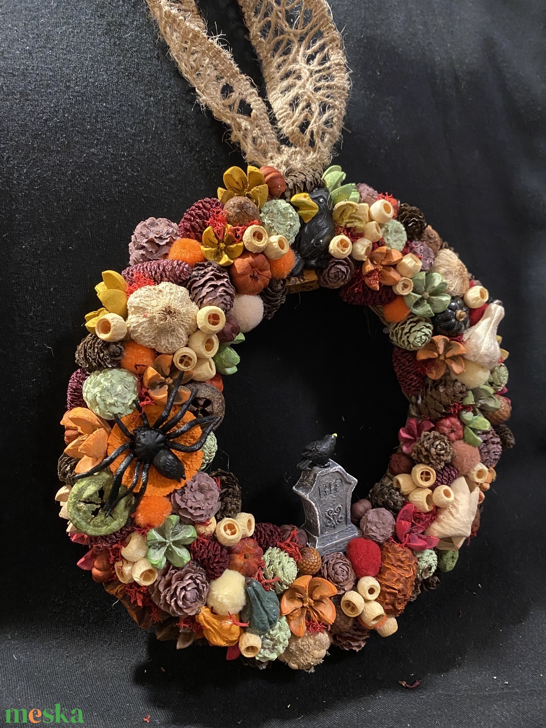 Halloween ajtódísz - otthon & életmód - dekoráció - halloween - halloweeni ajtódíszek és ablakdíszek - Meska.hu