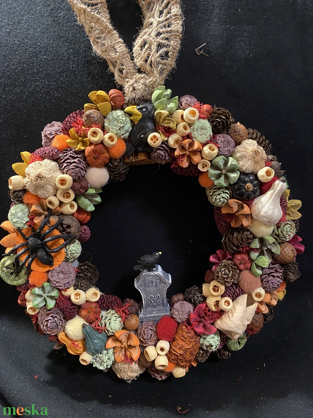 Halloween ajtódísz - otthon & életmód - dekoráció - halloween - halloweeni ajtódíszek és ablakdíszek - Meska.hu