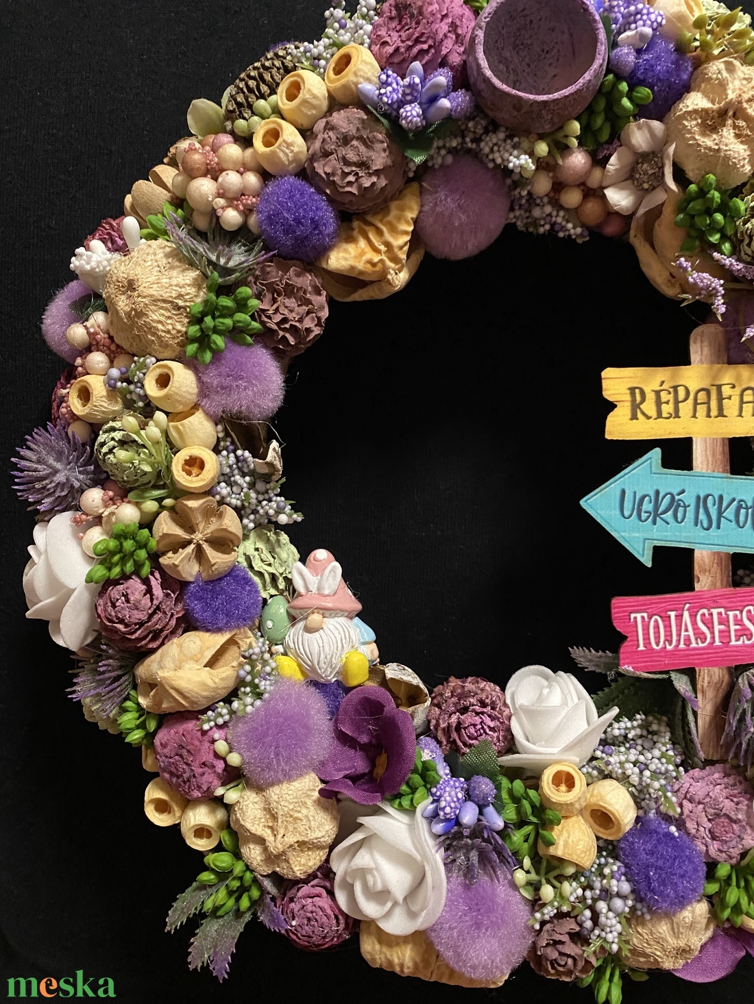 Tavaszi, húsvéti ajtódísz - otthon & életmód - dekoráció - ajtó- és ablak dekoráció - ajtódísz & kopogtató - Meska.hu