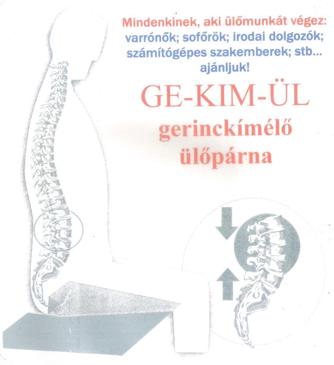 Gerinckímélő ülőpárna -  - Meska.hu