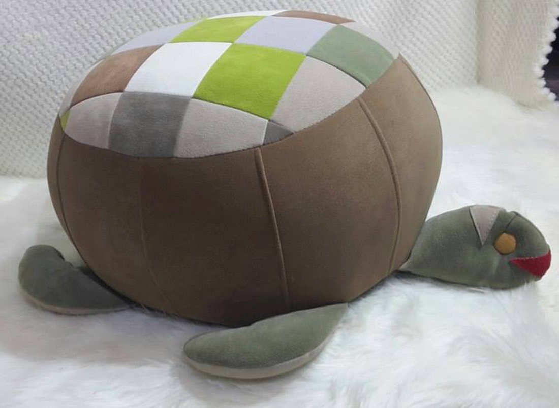 teknős puff   színes  mindenkinek ajánlva -  - Meska.hu