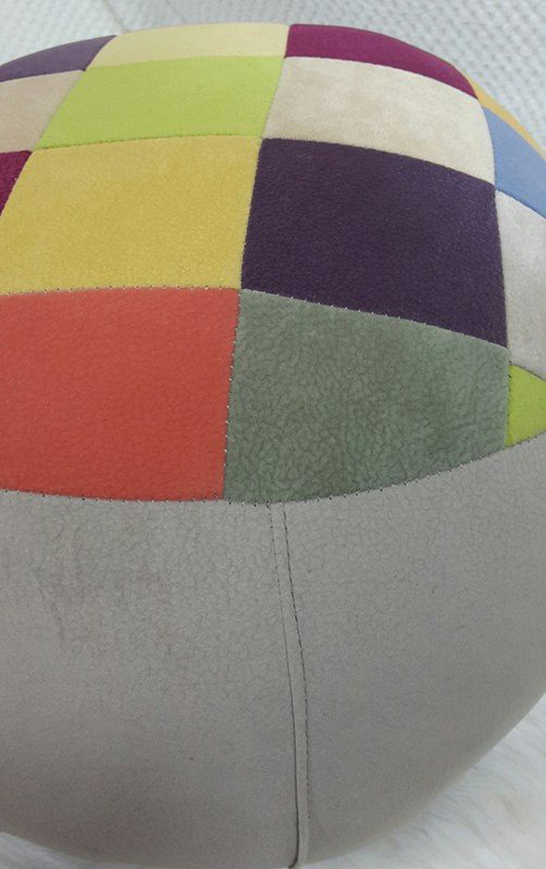 Kerek puff Enoa szövetből -  - Meska.hu