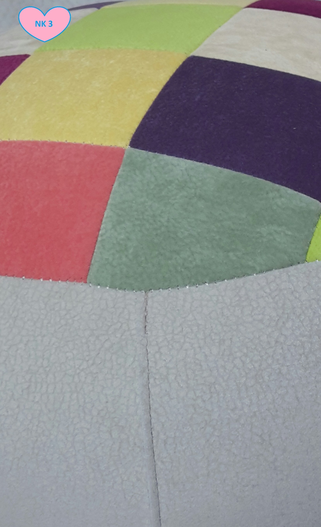 Kerek puff Enoa szövetből -  - Meska.hu