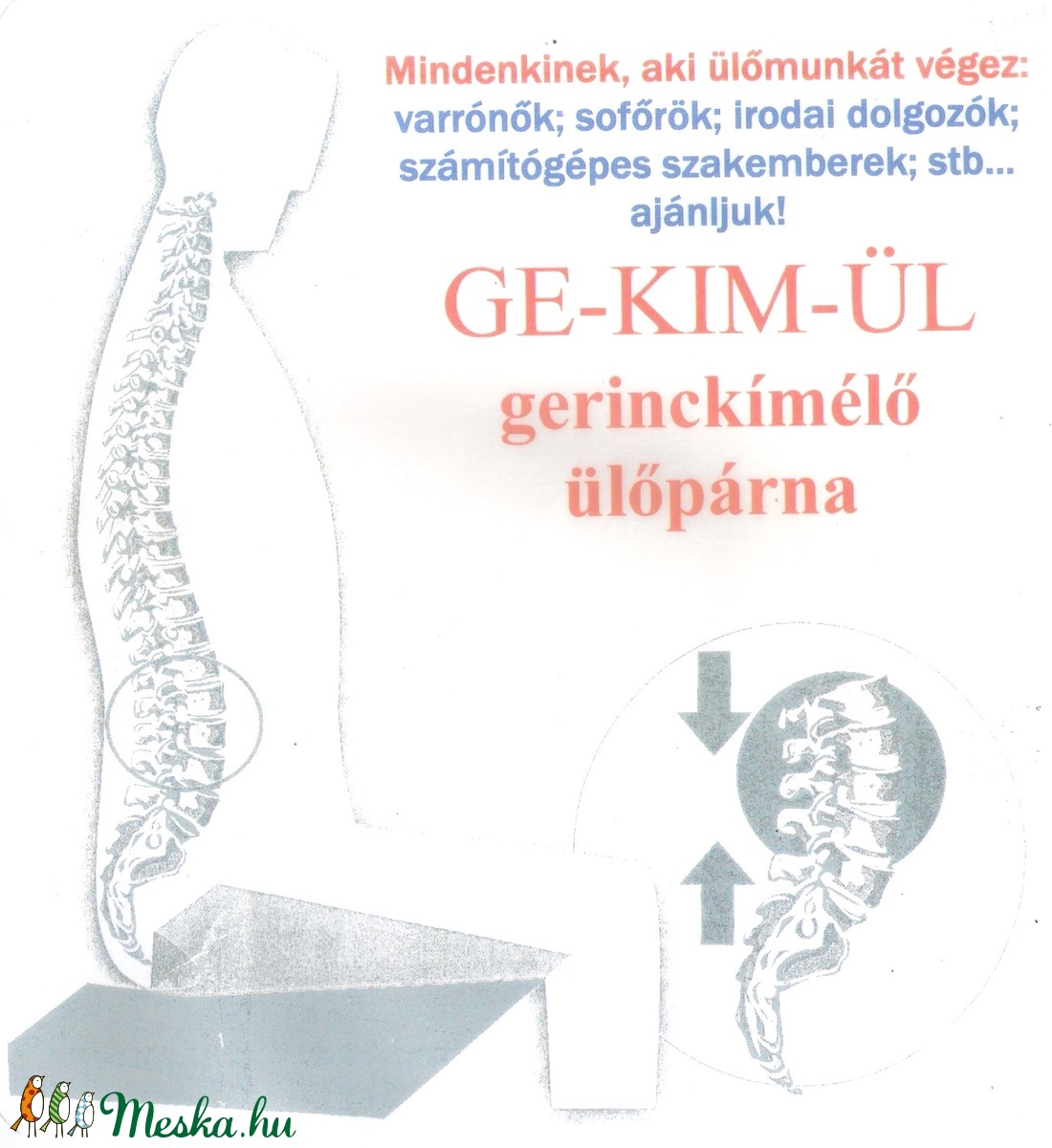  Gerinckímélő ülőpárna (12) -  - Meska.hu