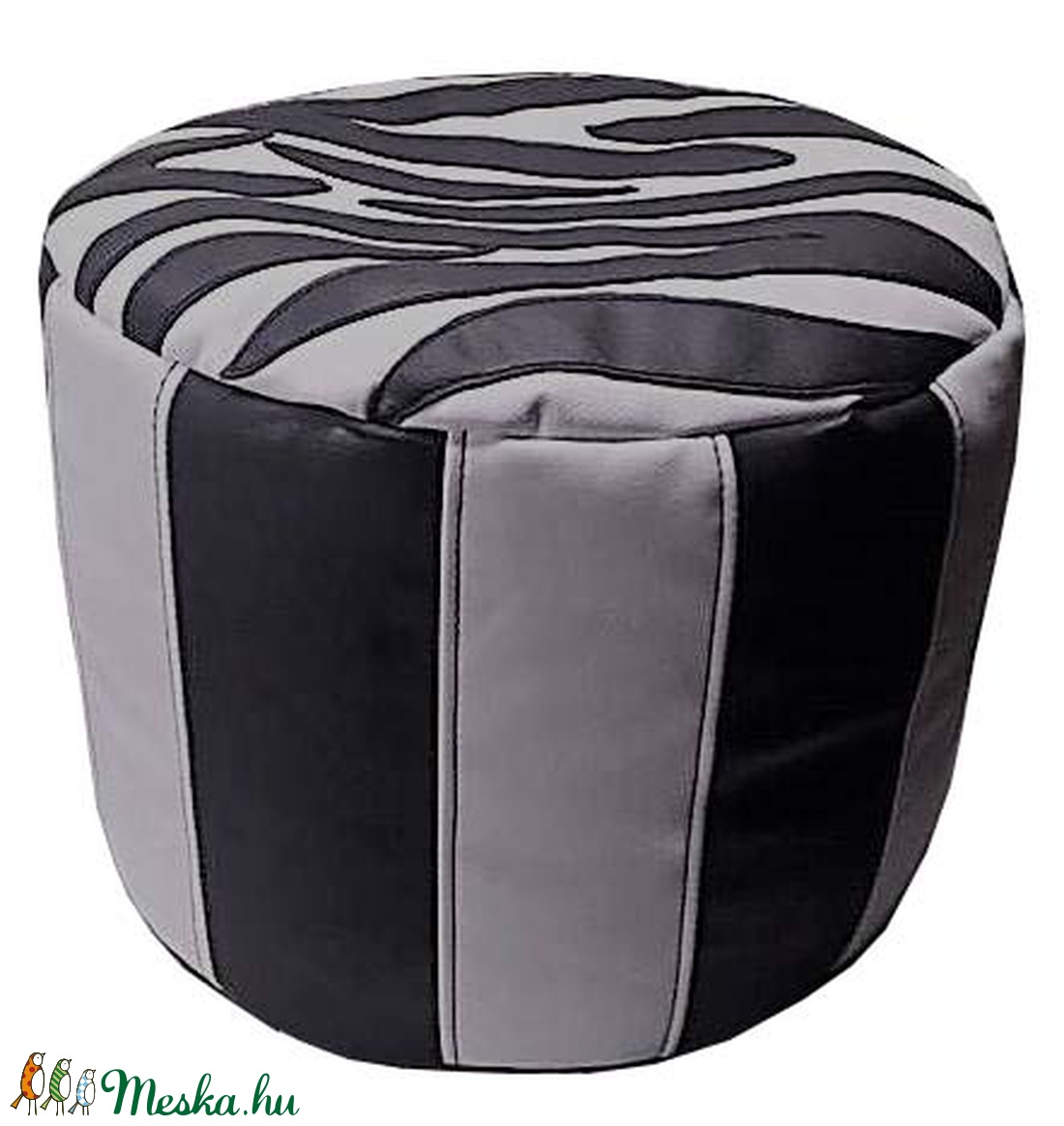 Zebra standard nagy méretű új generációs puff -  - Meska.hu