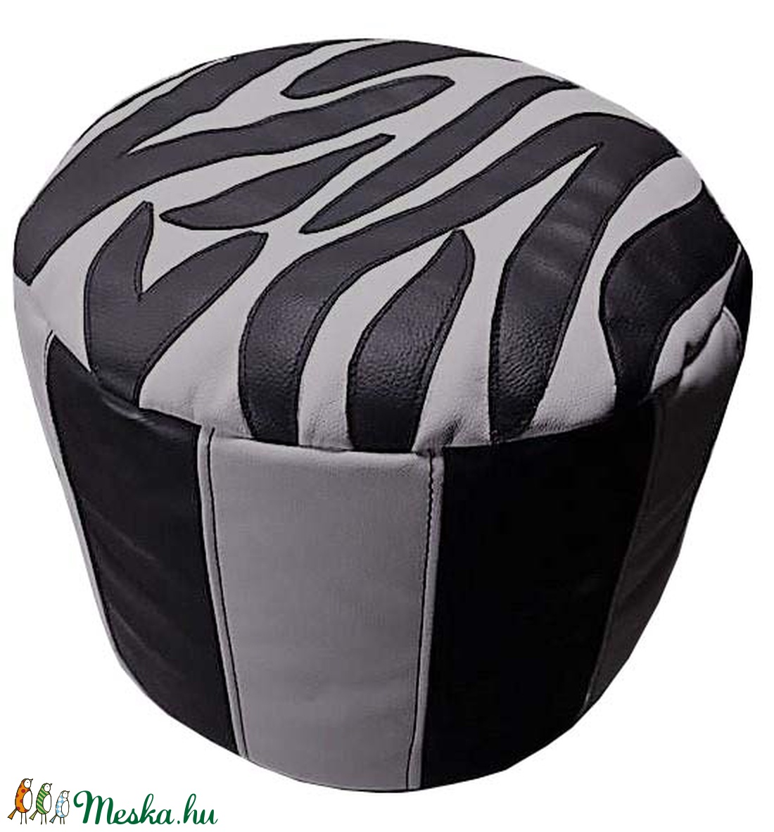 Zebra standard nagy méretű új generációs puff -  - Meska.hu