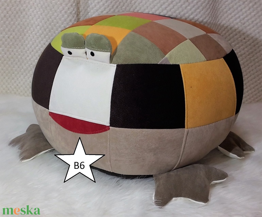 Leveli béka 6.) Öko tölthető puff Aquaclan szövetből ülőalkalmatosság, lábzsámoly - otthon & életmód - bútor - puff - Meska.hu