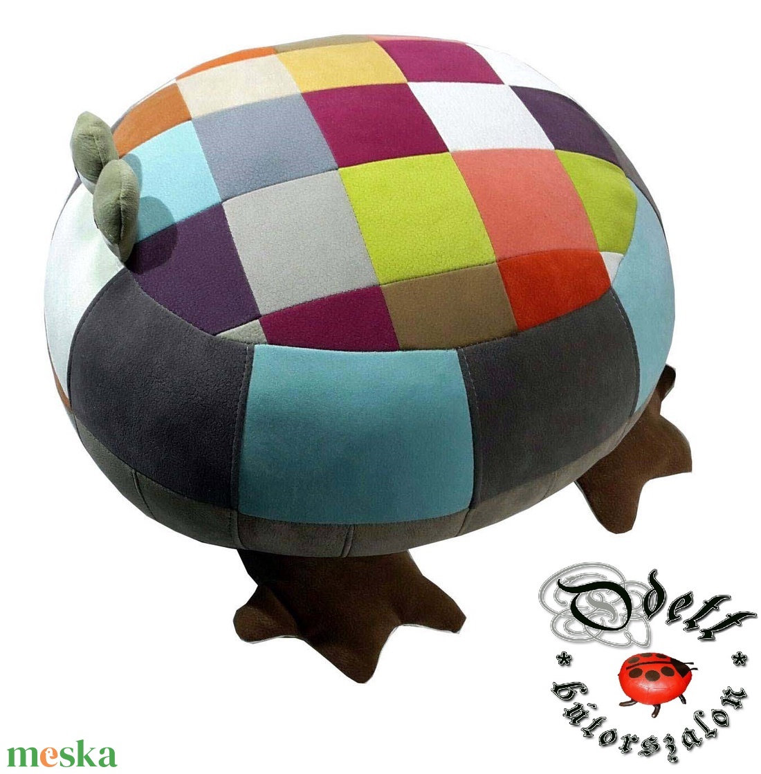 Leveli béka 6.) Öko tölthető puff Aquaclan szövetből ülőalkalmatosság, lábzsámoly - otthon & életmód - bútor - puff - Meska.hu