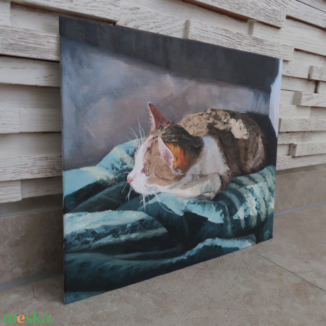 Cicus olajfestmény - művészet - festmény - olajfestmény - Meska.hu