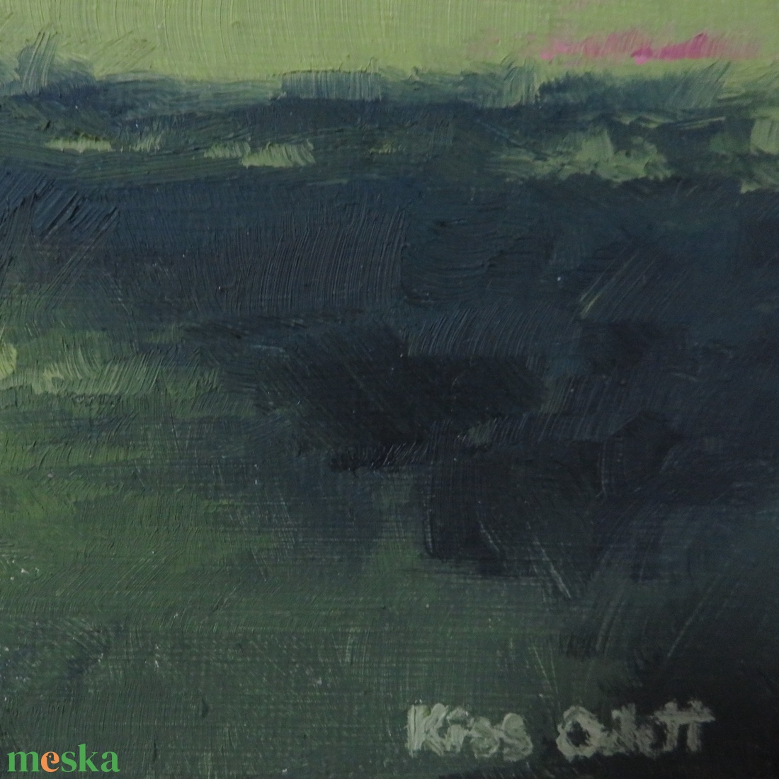 Mezei zsálya rét (olajfestmény) - művészet - festmény - olajfestmény - Meska.hu