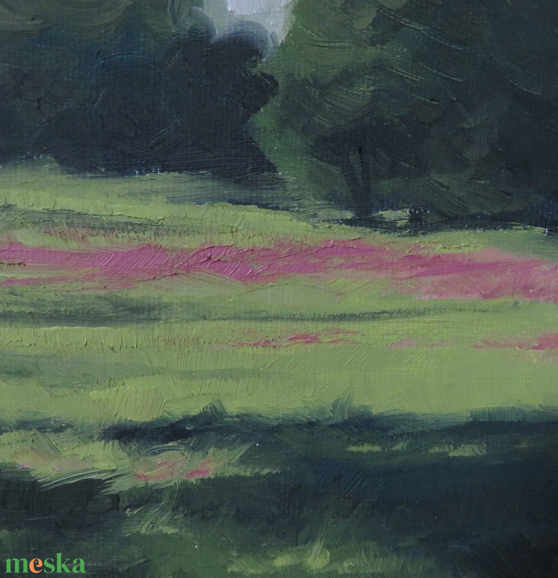 Mezei zsálya rét (olajfestmény) - művészet - festmény - olajfestmény - Meska.hu