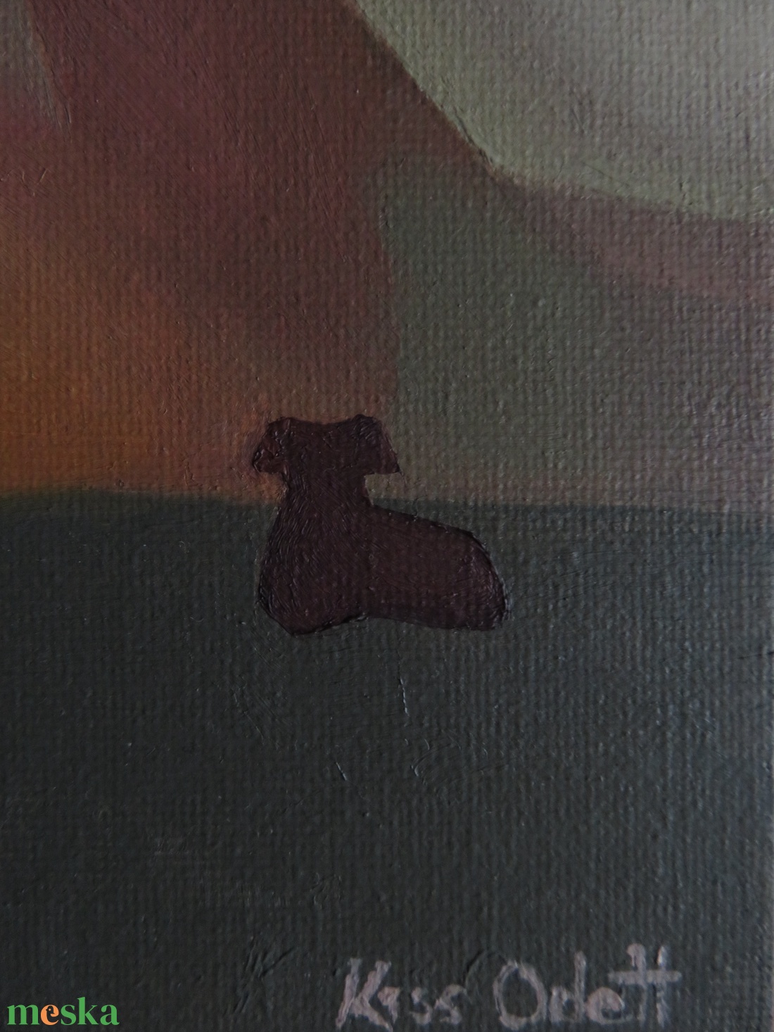 A Tacskó (olajfestmény) - művészet - festmény - olajfestmény - Meska.hu