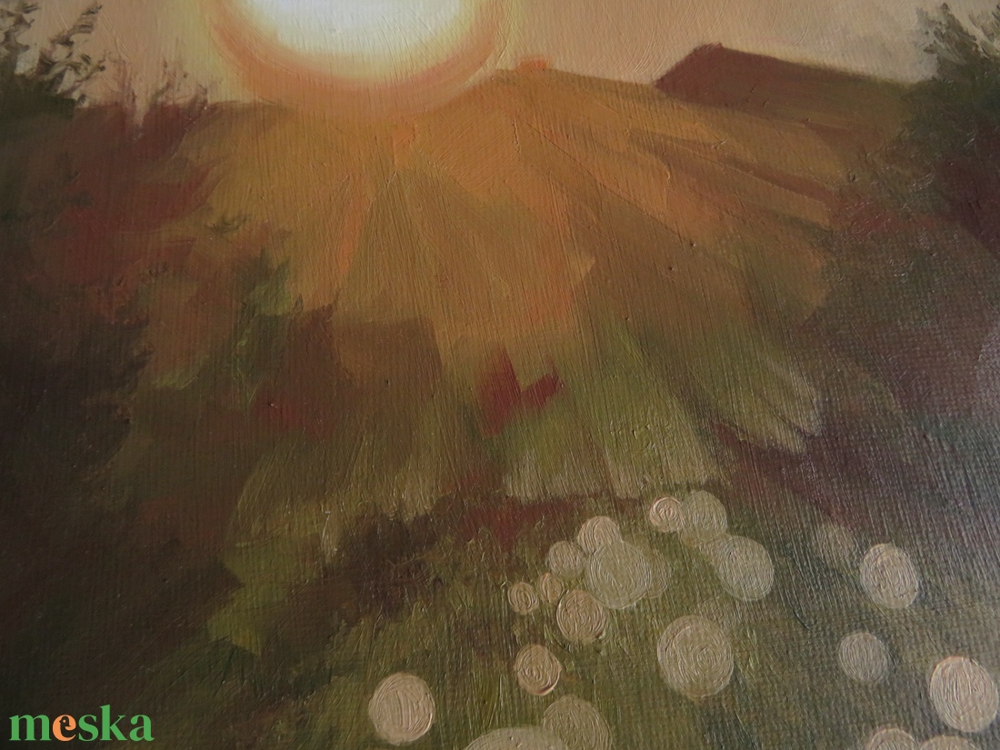 Pitypangok napfényben (olajfestmény) - művészet - festmény - olajfestmény - Meska.hu